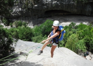 En una ferrata